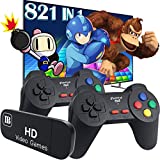 Fadist Retro Game Console, Built in 821 Classic NES Games, 4K HDMI HD TV Game Console, Mini Game Box with 2 Classic Controller, Plug and Play Video Games Console, Ideal Gift for Kids, Friend