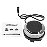 Mini Electric Heater Stove, 500W 5.6 Inch Round Hot Plate Portable Countertop Burner For Ceramic Glass Kettle Single Plate Cooktop, Easy to Clean Multifunction Home Kitchen Hot Burner(110V Black)