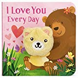 I Love You Every Day Finger Puppet Board Book for Babies and Toddlers; Valentine’s Day, Holidays & More (Children’s Interactive Finger Puppet Board Book)