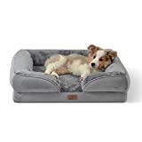 BEDSURE Orthopedic Dog Bed for Medium Dogs – Waterproof Dog Bed Medium, Foam Sofa with Removable Washable Cover, Waterproof Lining and Nonskid Bottom Couch, Pet Bed