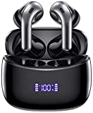 Wireless Earbuds 50H Playback Bluetooth Headphones with Wireless Charging Case Waterproof Ear Buds in-Ear Earphones with Microphone for Android iOS Gaming Computer Laptop TV Sport ZINGBIRD-VEAT00L