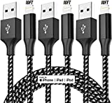 [Apple MFi Certified] iPhone Charger 3Pack 10FT Nylon Braided Lightning Cable Fast Charging iPhone Charger Cord Compatible with iPhone 13 12 11 Pro Max XR XS X 8 7 6 Plus SE and More