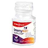 SmartyKat, Bubble Nip, Liquid Catnip Bubble Solution, Interactive Cat Toy, Fun and Safe, Trial Size (0.06 Oz) (9912)