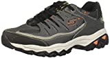 Skechers mens Afterburn M. Fit fashion sneakers, Charcoal, 10 US