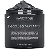 MAJESTIC PURE Dead Sea Mud Mask for Face and Body – Natural Skin Care for Women and Men – Best Facial Cleansing Clay for Blackhead, Whitehead, Acne and Pores – 8.8 fl. Oz