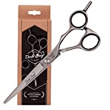 Dark Stag DS+ Offset convex razor edge professional barber scissor for professional hairdressers barbers. Stainless steel hair cutting shears. For salon barbers. – 7 inch