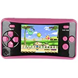 HigoKids Handheld Game for Kids Portable Retro Video Game Player Built-in 182 Classic Games 2.5 inches LCD Screen Family Recreation Arcade Gaming System Birthday Present for Children-Rose red