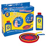 PUSTEFIX Multi Bubbler Giant Bubble Ring and Multi Bubble Ring Toy Set for Kids Includes 8.45 oz Bubble Solution Bottle and Liquid Tray Makes Big Bubbles, Multicolor, Model: 505310