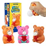 Lakigate Squeeze Toy,Cute Bear Bubble Squishy Toys,3 Pack,Fidget Toys for Kids and Adults,Squishies for Autism, ADHD and Quitting Bad Habits,Non-Toxic