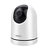 WGV Security Camera -2K Cameras for Home Security with Smart Motion Dection, Night Vision, Two-Way Audio,Cloud & SD Card Storage,Work with Alexa, Ideal Indoor Camera for Baby Monitor/ Pet Camera