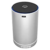 Clean Air Freshener and Odor Eliminator W/Scent Cartridge. Small Electric Fragrance Diffuser Removes Pet, Smoke and Other Odors. Smart-Touch USB Charge Odor Decomposer-Home or Travel. Grey (Sandalwood)