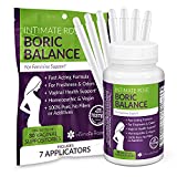 Boric Acid Suppositories – Helps Fight Against BV, Yeast Infections – Manages Odor – Promote pH Balance for Women Vaginal Health – 30-Count Medical Grade Boric Acid (600mg) + 7 Applicators