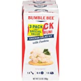 Bumble Bee Snack on the Run Chicken Salad with Crackers Kit, Ready to Eat, Spoon Included – Shelf Stable & Convenient Protein Snack, 3.5 Ounce (Pack of 3)