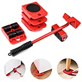 Furniture Sliders Lifter Appliance Dolly Movers Pads Slider for Hardwood Floors Carpet with 4 Wheels, Heavy Duty Moving Tool 360° Rotatable