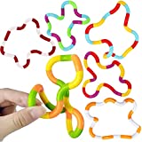 Boxgear 6pc Multicolored Fidget Toys for Kids, Boys, Girls, Adults – Best Sensory Items for Autism, Relaxation, Stress, Decompression – Squeeze, Twist, Chain Spinner Alternative Gift