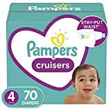 Diapers Size 4, 70 Count – Pampers Cruisers Disposable Baby Diapers, Super Pack (Packaging May Vary)