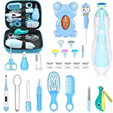 Baby Healthcare and Grooming Kit, Portable Baby Safety Care Set, Baby Essentials kit for Newborn (Blue 26 in 1)