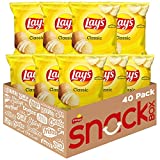 Lay’s Classic Potato Chips, 1 oz (Pack of 40)