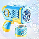 Bennol Bubble Machine Gun for Kids, Automatic Bubble Maker Blower Machine with Rich Bubble & Led Light & Leak-Proof, Summer Outdoor Birthday Party Wedding Social Toys