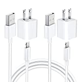 [Apple MFi Certified] iPhone Charger, Veetone 2 Pack USB Power Wall Fast Charger Travel Plug with 2 Pack 6FT Lightning to USB Quick Charge Cable for iPhone 14 13 12 11 Pro Max/XS/XR/X 8 7/iPad/AirPods