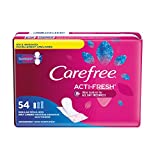 Carefree Body Shape Pant Liners, Regular, Multicolor Unscented 54 Count (Pack of 1)