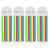 640Pcs Highlighter Tape, Long Page Tabs, Colorful Page Markers Sticky，Book Tabs for Annotating Books, Neon Highlighter Tape for Index Note Memory Office