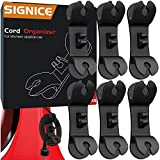 Cord Organizer for Appliances – Upgraded Patented Signice 6 Pack Tidy Cord Wrapper Holder Wrap Keeper Cord Winder Stick on Kitchen Mixer, Blender, Coffee Maker, Pressure Cooker, Air Fryer (Black)