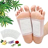 Foot Pads | 100Packs Relief Stress Ginger Foot Pads and 100PCS Adhesive Sheets for Foot Care Removing Impurities, Improve Sleep & Relieve Stress , Suitable for Travel or Home Use (White)