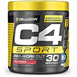 Cellucor C4 Sport Pre Workout Powder Fruit Punch – NSF Certified for Sport | 30 Servings