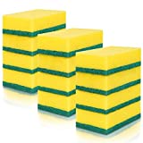 Rewpeep 12 Pack Dish Sponge for Kitchen, Scrub Cleaning Sponge, Sponges for Dishes, Great for Kitchen Dishwashing and Home Cleaning, Non Scratch Sponges, Highly Absorbent, Durable and Reusable