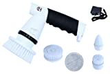 C&H Home Supply – Electric Spin Scrubber – Cordless – Motorized Cleaning Brush – 4 Brush Head Attachments – Rechargeable – Easy to Use – Shower – Tile – Tub – Wall – Floor – Sink – Stove