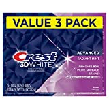 Crest 3D White Toothpaste Radiant Mint, 3.8 Ounce (Pack of 3)