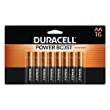 Duracell Coppertop AA Batteries with Power Boost Ingredients, 16 Count Pack Double A Battery with Long-lasting Power, Alkaline AA Battery for Household and Office Devices