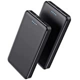 Portable Charger Power Bank 10000mAh【2 Pack】 Ultra Slim Design Portable Phone Charger with USB C Input & 2 Output Backup Charging External Battery Pack for Smart Phone, Android Phone,Tablet etc