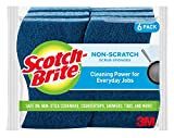 Scotch-Brite Non-Scratch Scrub Sponges, For Washing Dishes and Cleaning Kitchen, 6 Scrub Sponges