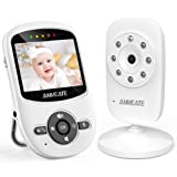 ANMEATE Video Baby Monitor with Digital Camera, Digital 2.4Ghz Wireless Video Monitor with Temperature Monitor, 960ft Transmission Range, 2-Way Talk, Night Vision, High Capacity Battery