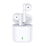 Amazon Digital Services Inc. Wireless Earbuds Bluetooth 5.3 Headphones with 30H Cycle Playtime Built-in Mic IPX6 Waterproof Headsets with Charging Case for in-Ear Buds (White)