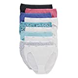 Hanes womens Cotton briefs underwear, 10 Pack – Hi Cut Assorted 1, US