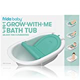 4-in-1 Grow-with-Me Bath Tub by Frida Baby Transforms Infant Bathtub to Toddler Bath Seat with Backrest for Assisted Sitting in Tub