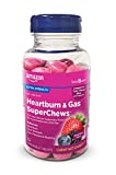 Amazon Basic Care Heartburn & Gas SuperChews Mixed Berry 82ct (Previously SoundHealth)