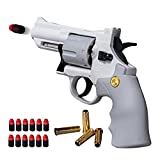 Revolver toy, Can Fire Soft Foam Refill Bullets,Water Gel Beads, Digital Shooting Targets with Foam Dart Toy Shooting Blaster, Shooting Toys for Age of 6 7 8 9 10+ Years Old Kid Boys Girls, Compatible