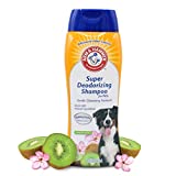 Arm & Hammer Super Deodorizing Shampoo For Dogs – Odor Eliminating Dog Shampoo For Smelly Dogs & Puppies With Arm & Hammer Baking Soda — Kiwi Blossom Scent, 20 Fl Oz