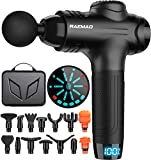 RAEMAO Massage Gun Deep Tissue, Electric Muscle Massager Percussion Massage Gun for Athletes, Handheld Deep Tissue Massager,Black