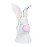 December Diamonds Spring Confections 12″ Bunny Blowing Bubble Vase