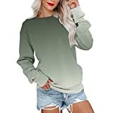 PUTEARDAT Womens Casual Long Sleeve Sweatshirt Crew Neck Cute,women sales clearance,lightning sales today deals prime clearance, 2022 special deals