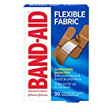 Band-Aid Brand Flexible Fabric Adhesive Bandages for Comfortable Flexible Protection & Wound Care of Minor Cuts & Scrapes, with Quilt-Aid Technology to Cushion Painful Wounds, Assorted Sizes, 30 ct