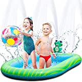 Splashin’kids 3 in 1 Inflatable Sprinkler Pool for Kids, Baby Pool, Kiddie Pool, Toddlers Wading Swimming Water Outdoor Toys Babies Boys Girls Small (Small and Large Size)