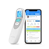 Motorola MBP75SN Care+ Non-Contact Smart Forehead & Liquid Baby Thermometer – Digital Handheld Clinical Device for Kids & Adults – Touchless Quick & Accurate Temperature Reader – Large LCD Display