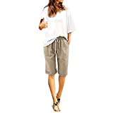 Gym Woman Shorts Wide Band Shorts for Women Cute Womens Shorts Womens Board Shorts for Swimming Deals of The Day Lightning Deals Today Prime Best Clearance Deals Today Khaki