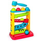 Durable Pound A Ball Toys for Toddler, Stacking, Learning, Active, Early Developmental Hammer Montessori Toys, Fun Gifts for Boy & Girl – STEM Educational Toy – Great Birthday Gift Ages 1 2 3…